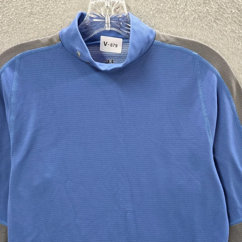 Under Armour Boys‎ Activewear Shirt Large Blue Logo Pullover